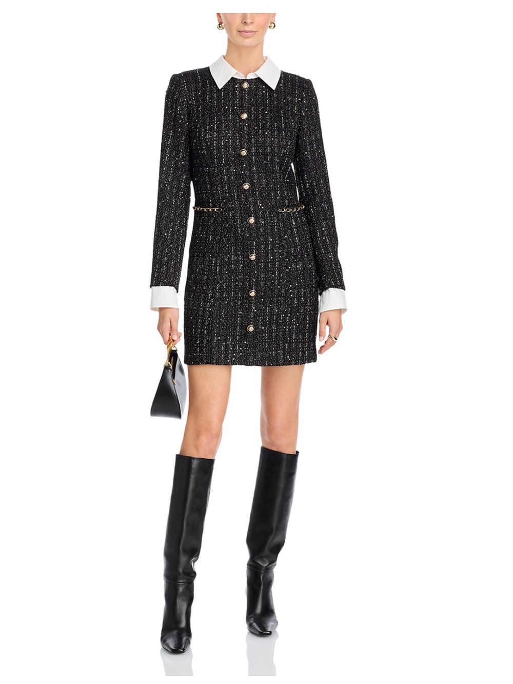 NWT Tweed Mini Dress - Picture 2 of 5